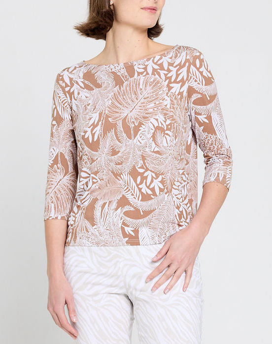 Ginger 3/4 Boat Neck Top