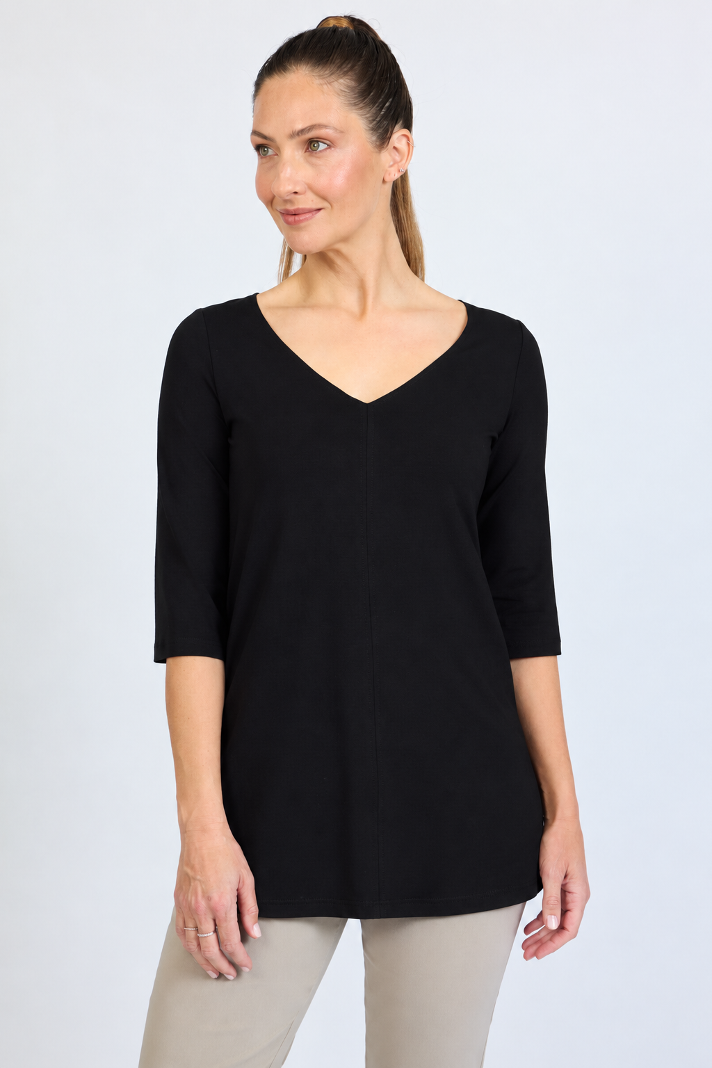 Jersey Long V-Top