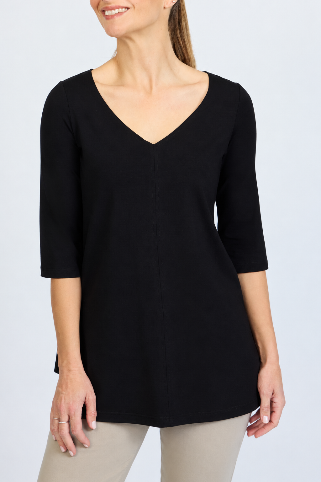 Jersey Long V-Top
