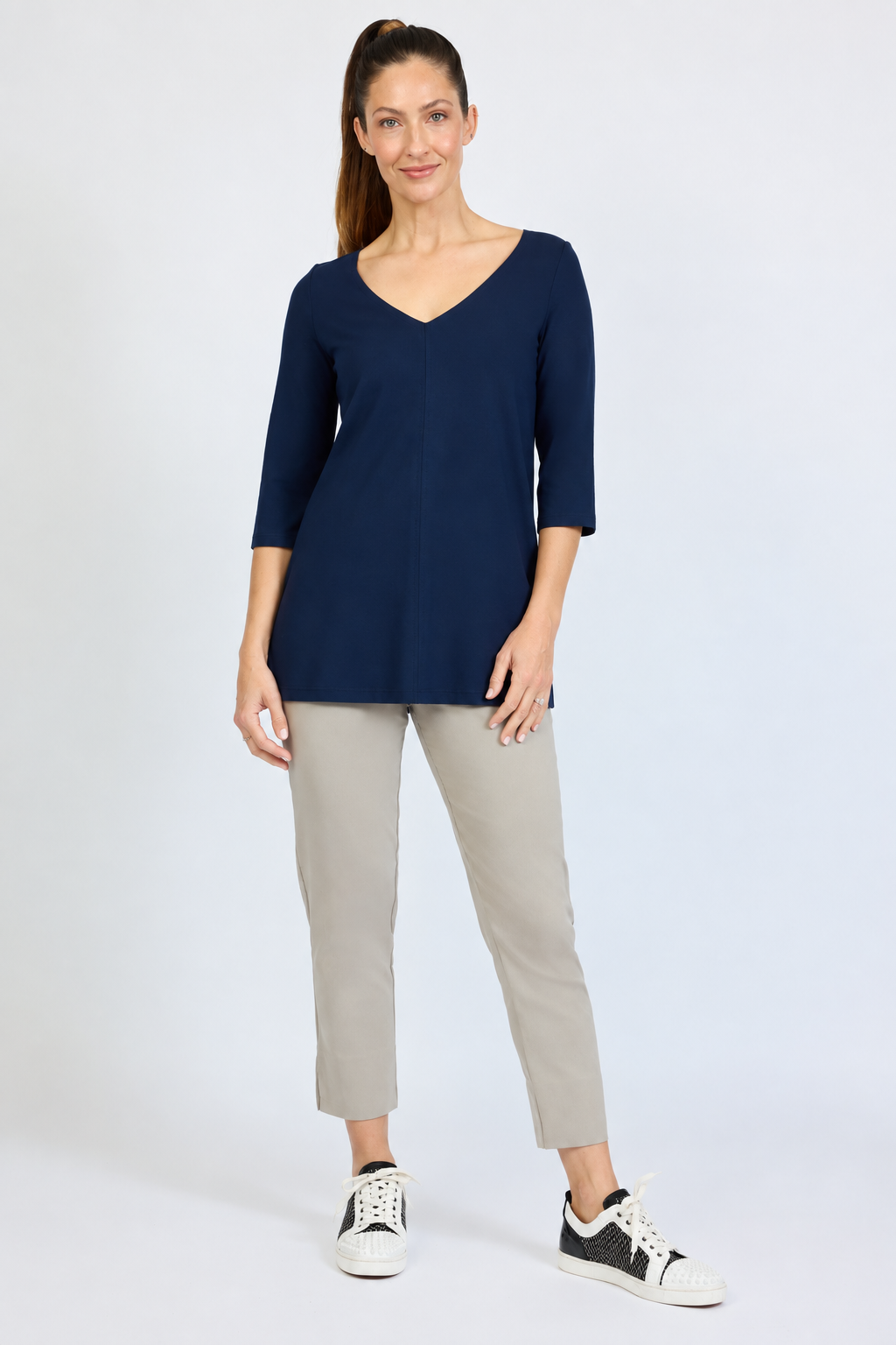 Jersey Long V-Top