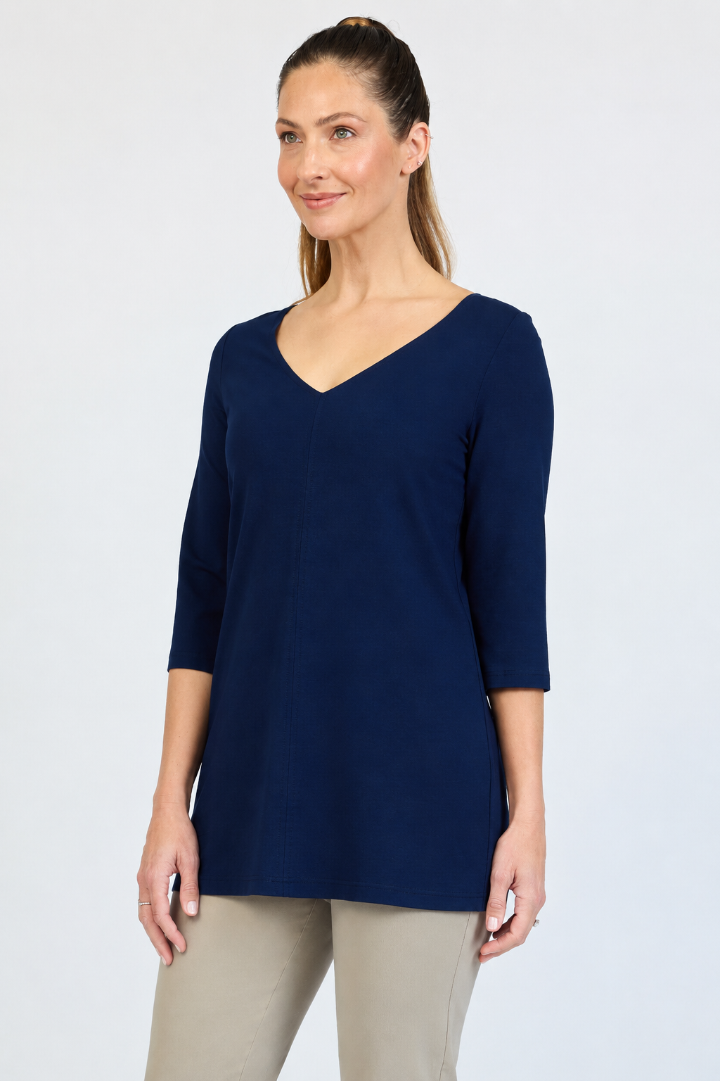 Jersey Long V-Top