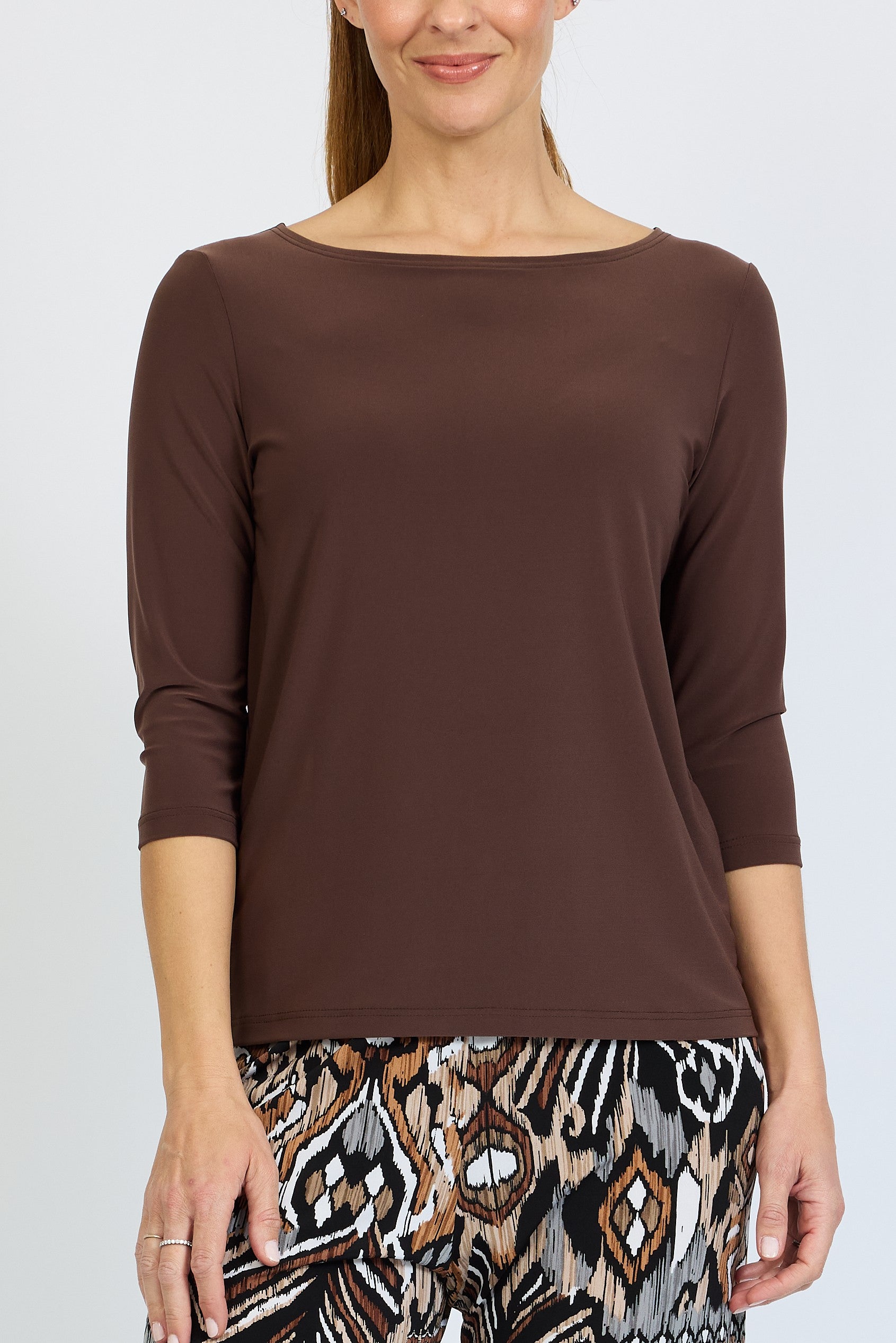 Voyager ¾ Boat Neck Top
