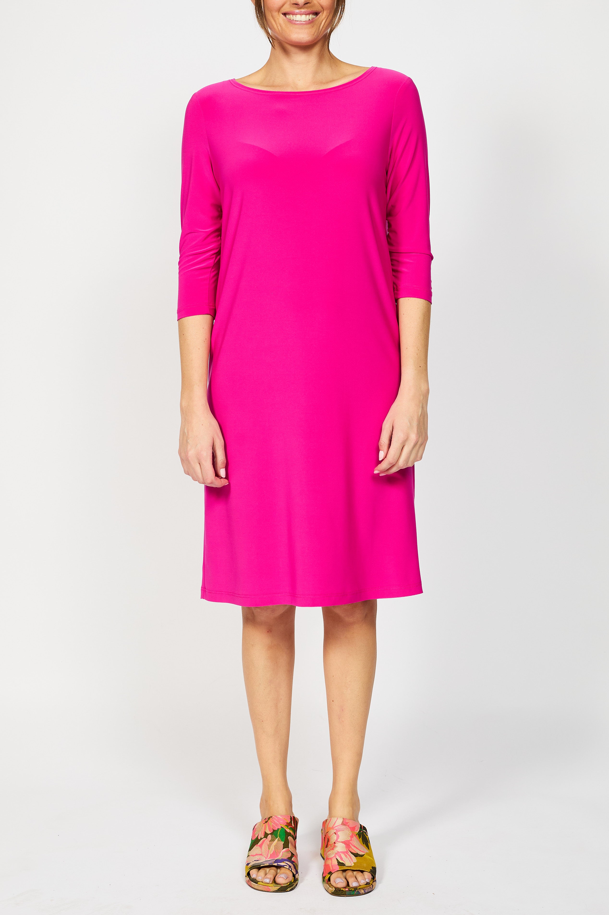 Voyager ¾ Boat Neck Dress