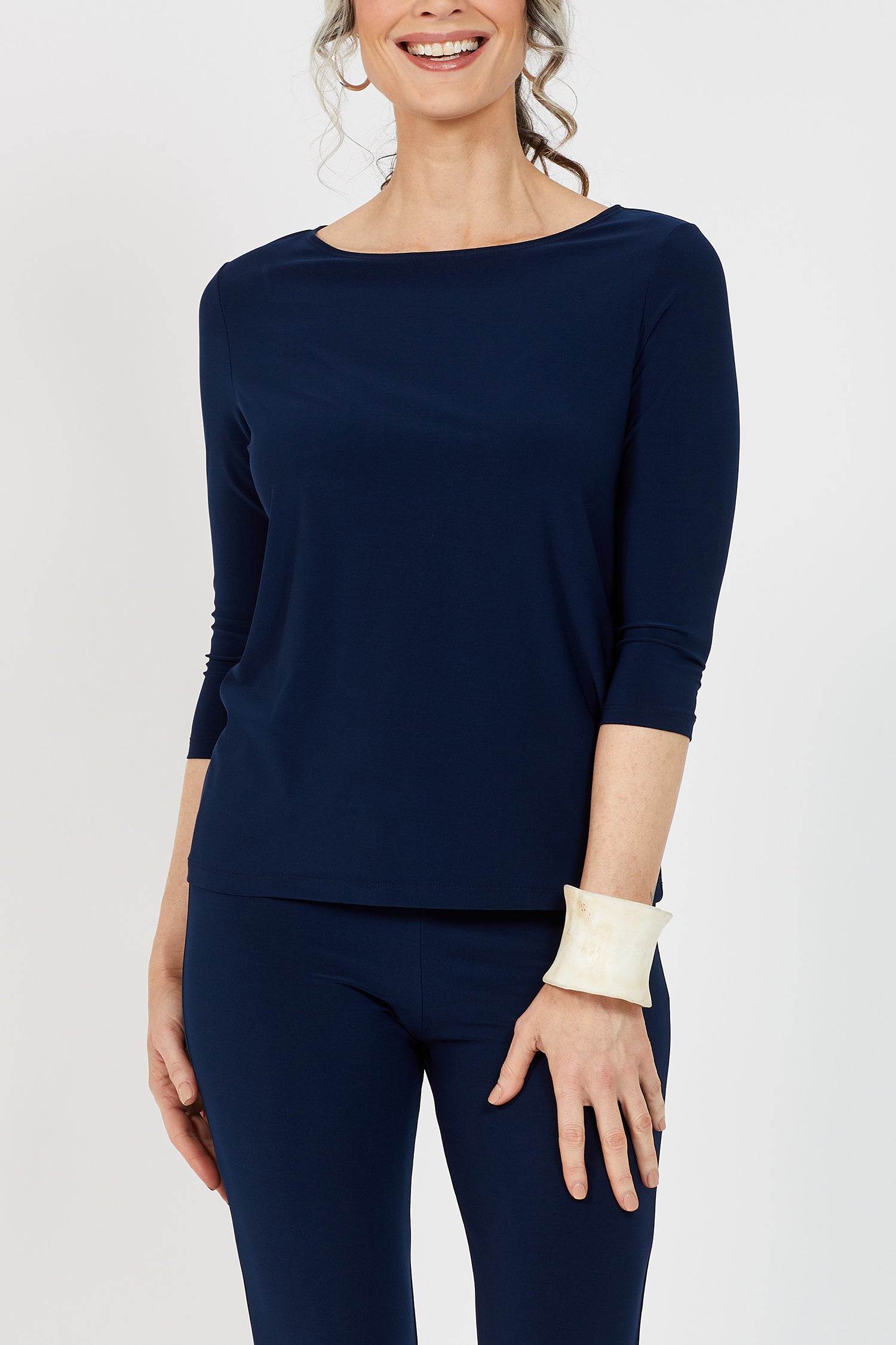 Voyager ¾ Boat Neck Top