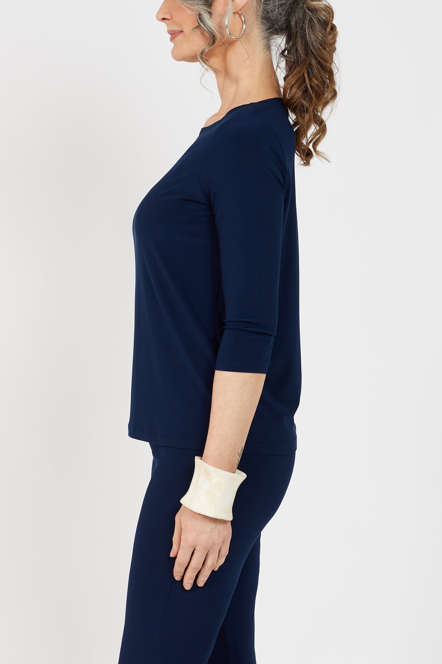 Voyager ¾ Boat Neck Top