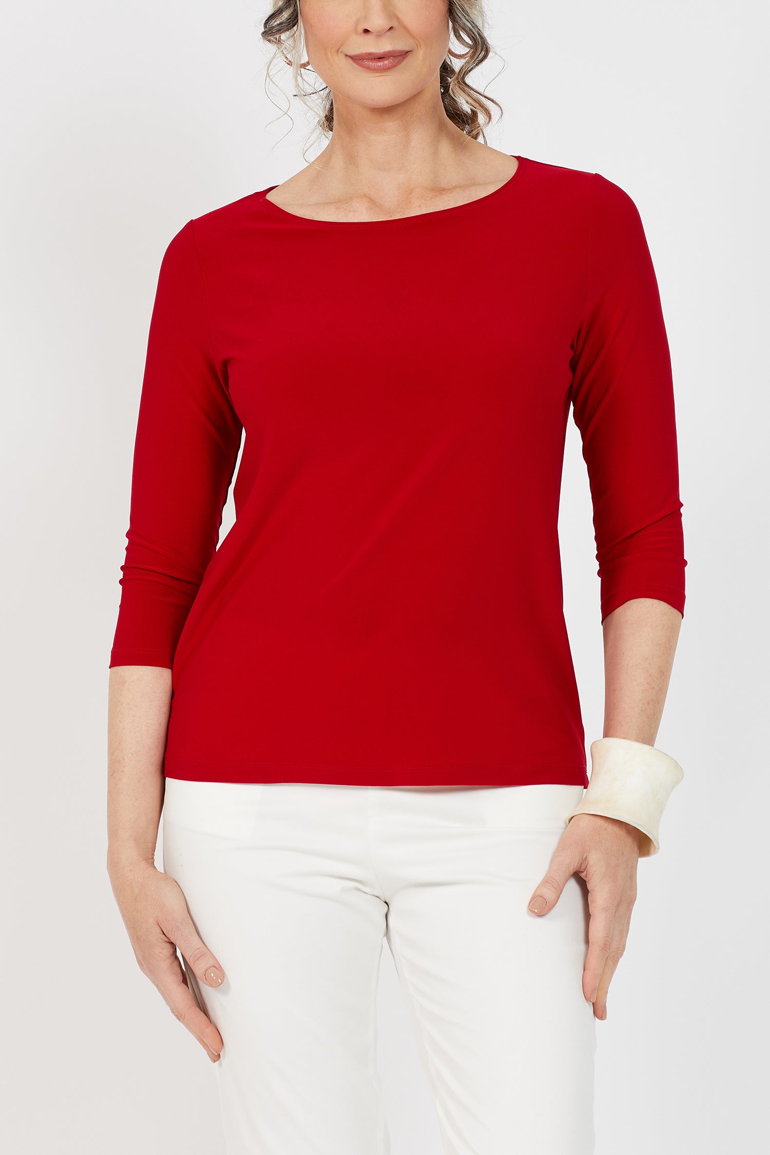 Voyager ¾ Boat Neck Top