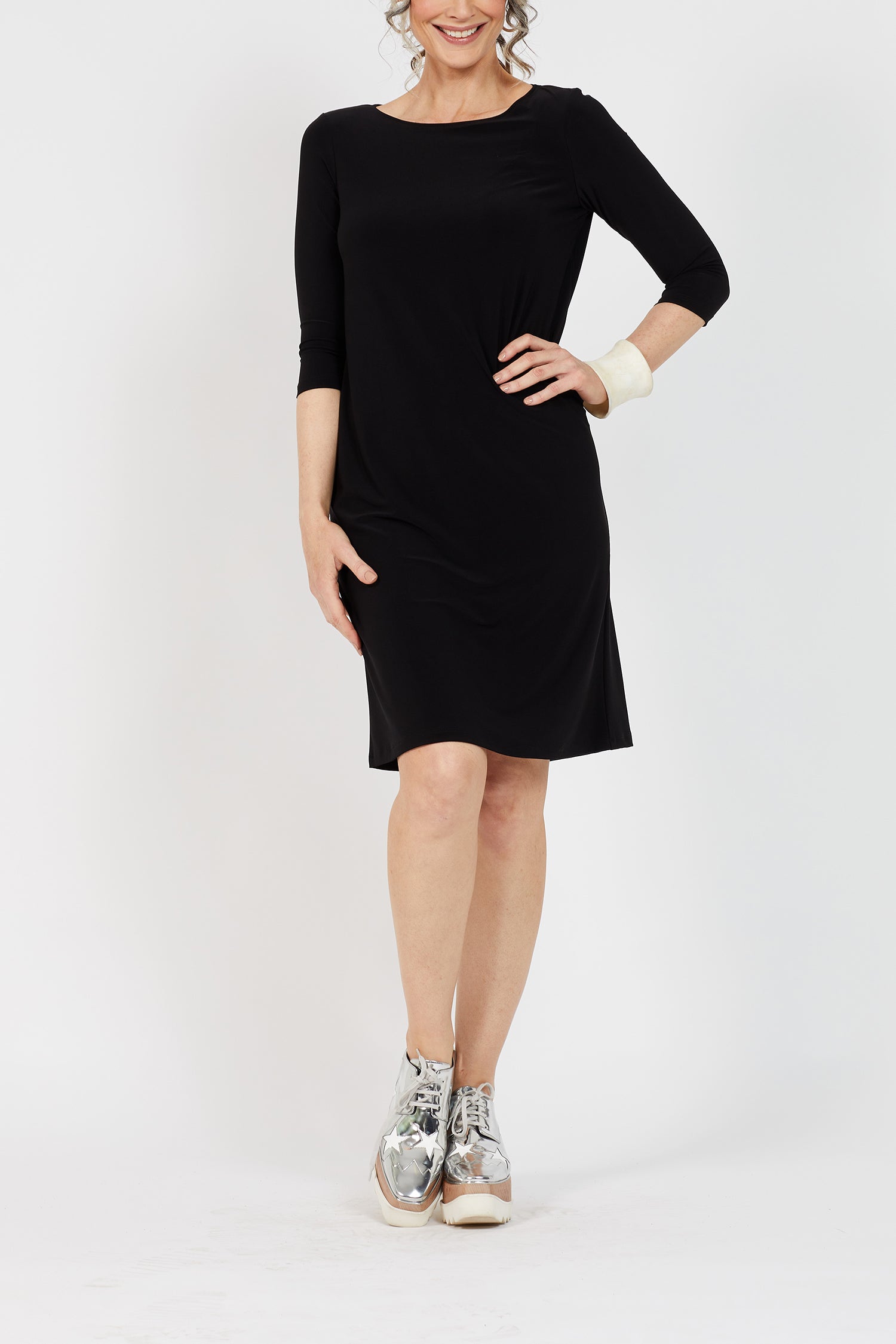 Voyager ¾ Boat Neck Dress