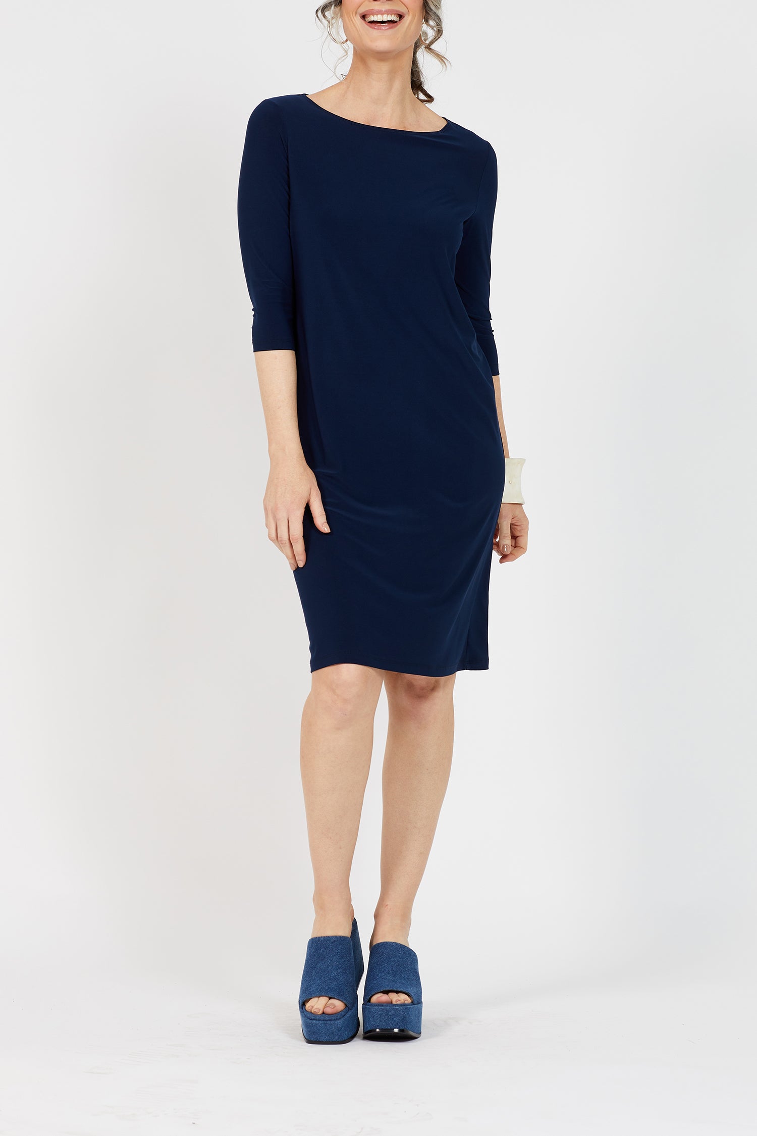 Voyager ¾ Boat Neck Dress