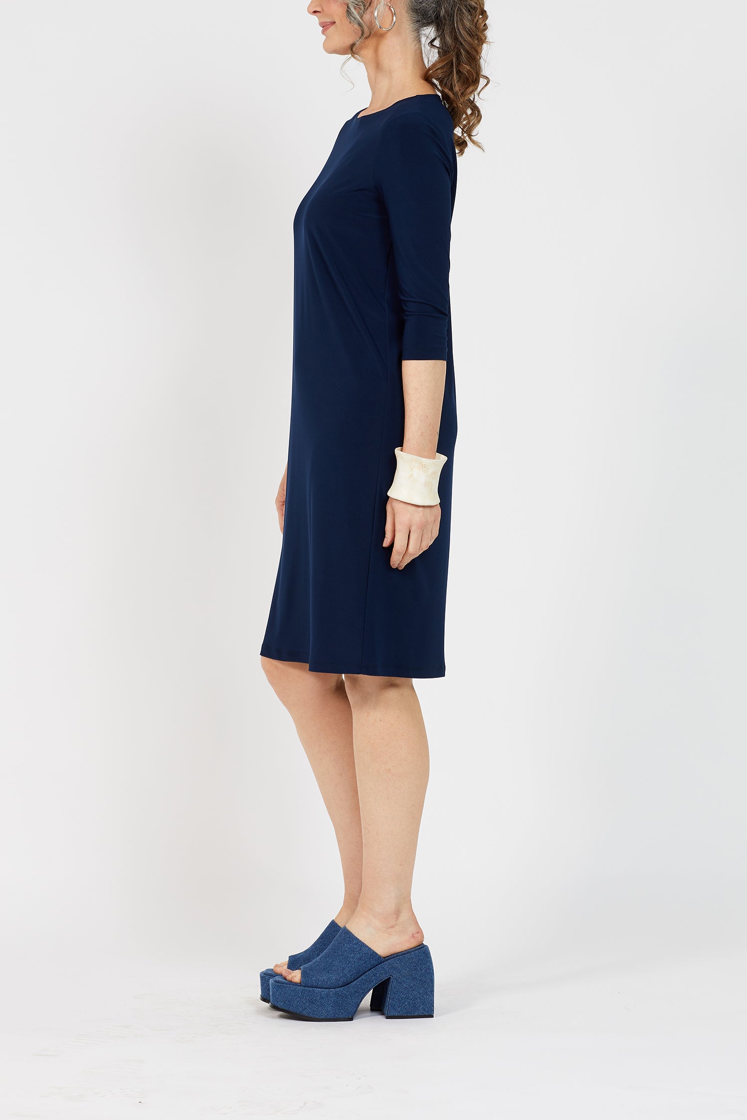 Voyager ¾ Boat Neck Dress