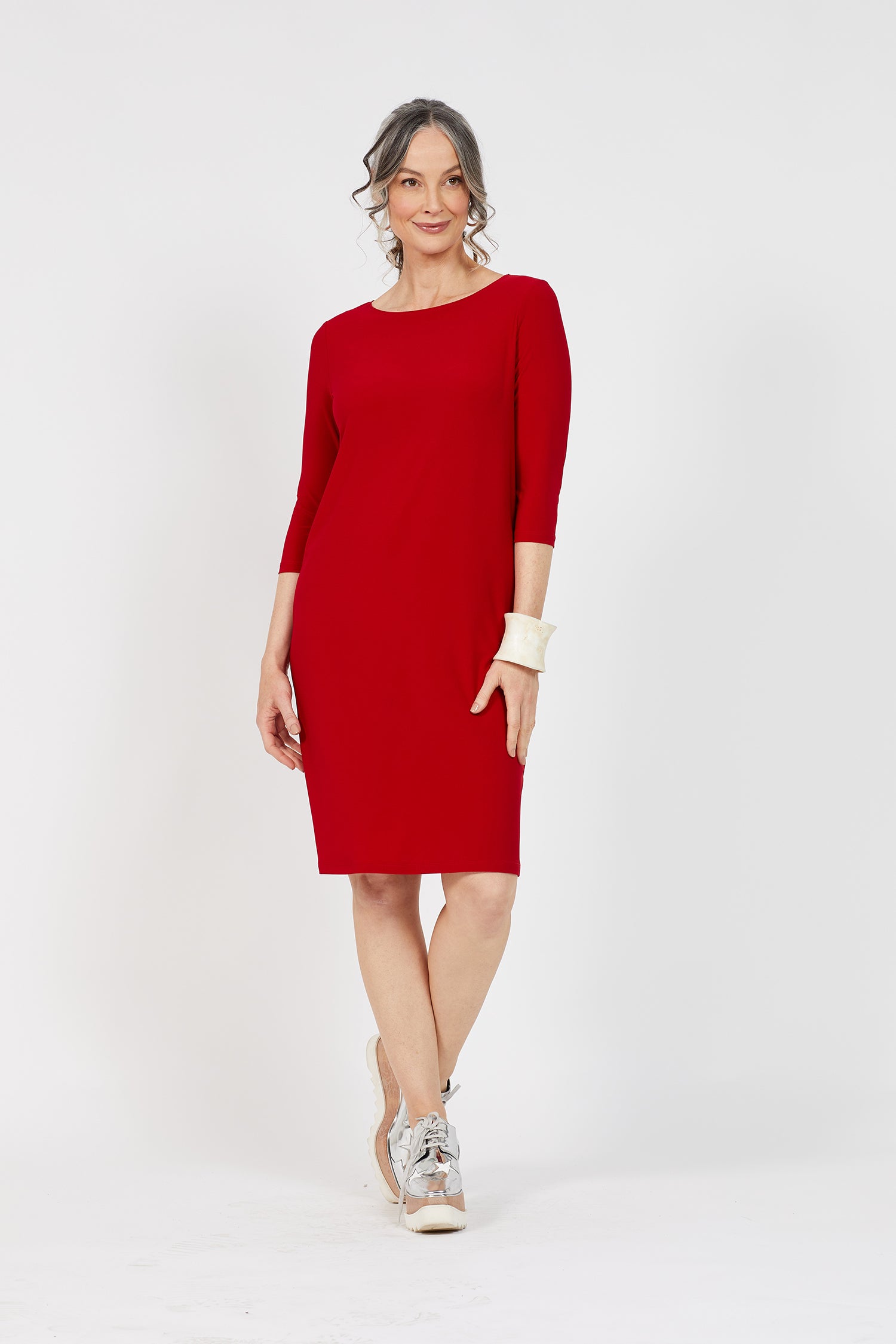 Voyager ¾ Boat Neck Dress