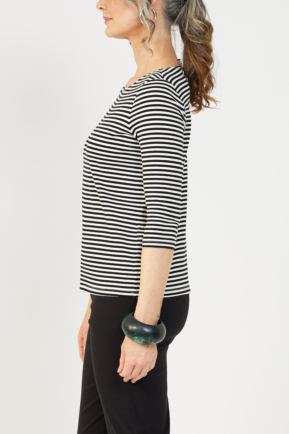 Mosman ¾ Boat Neck Top