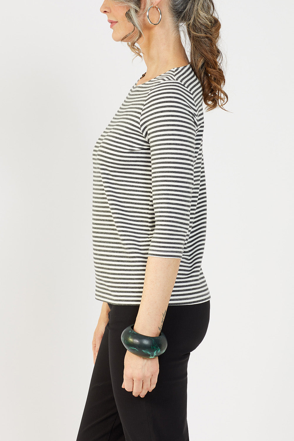 Mosman ¾ Boat Neck Top