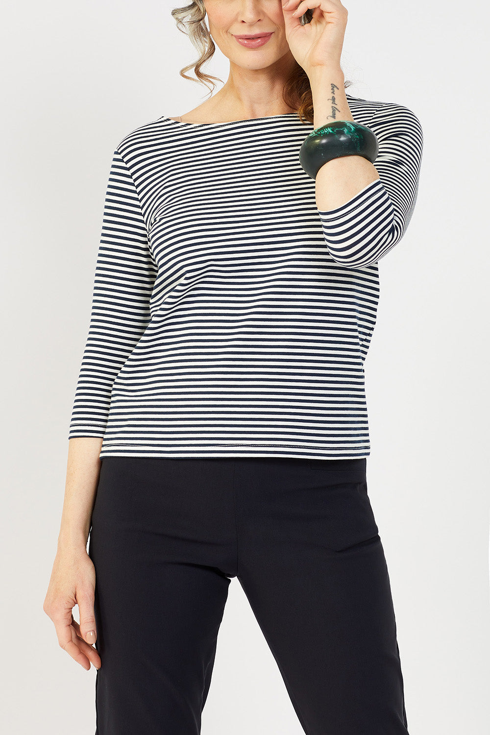 Mosman ¾ Boat Neck Top