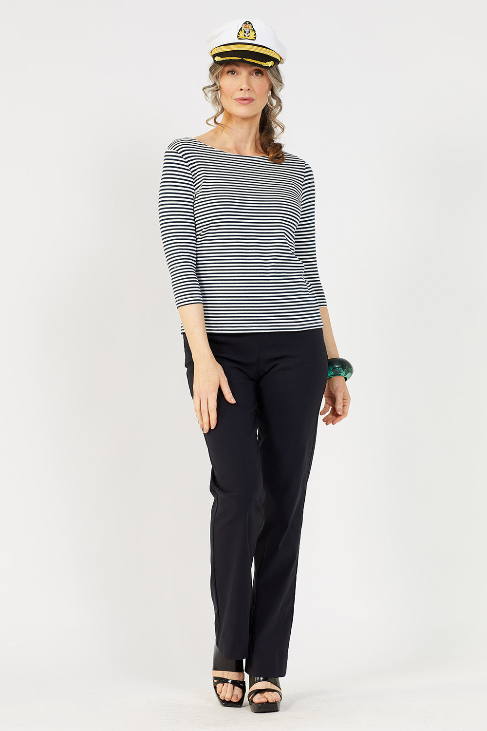 Mosman ¾ Boat Neck Top