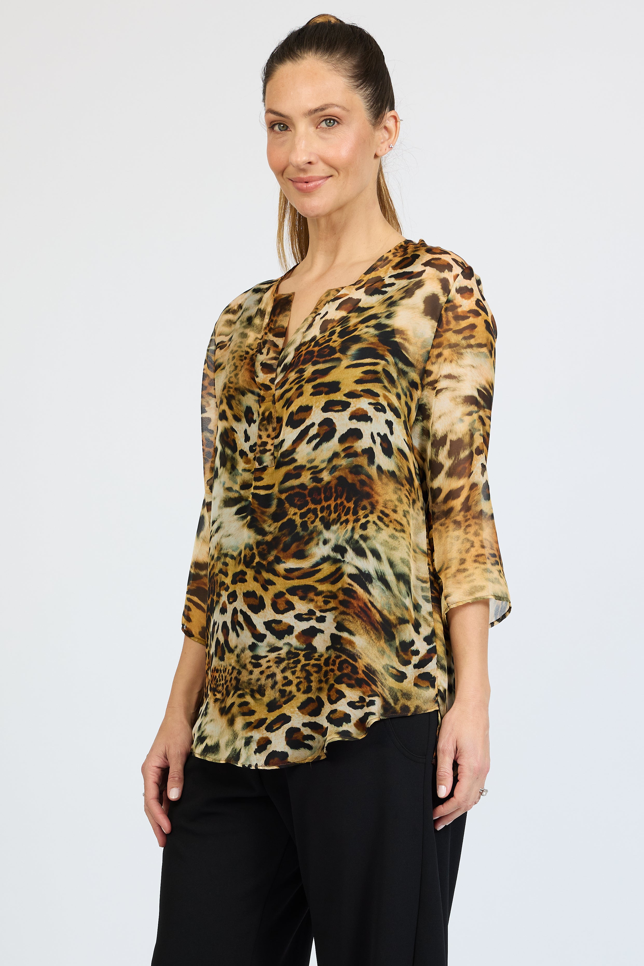 Cheetah No Fuss Top