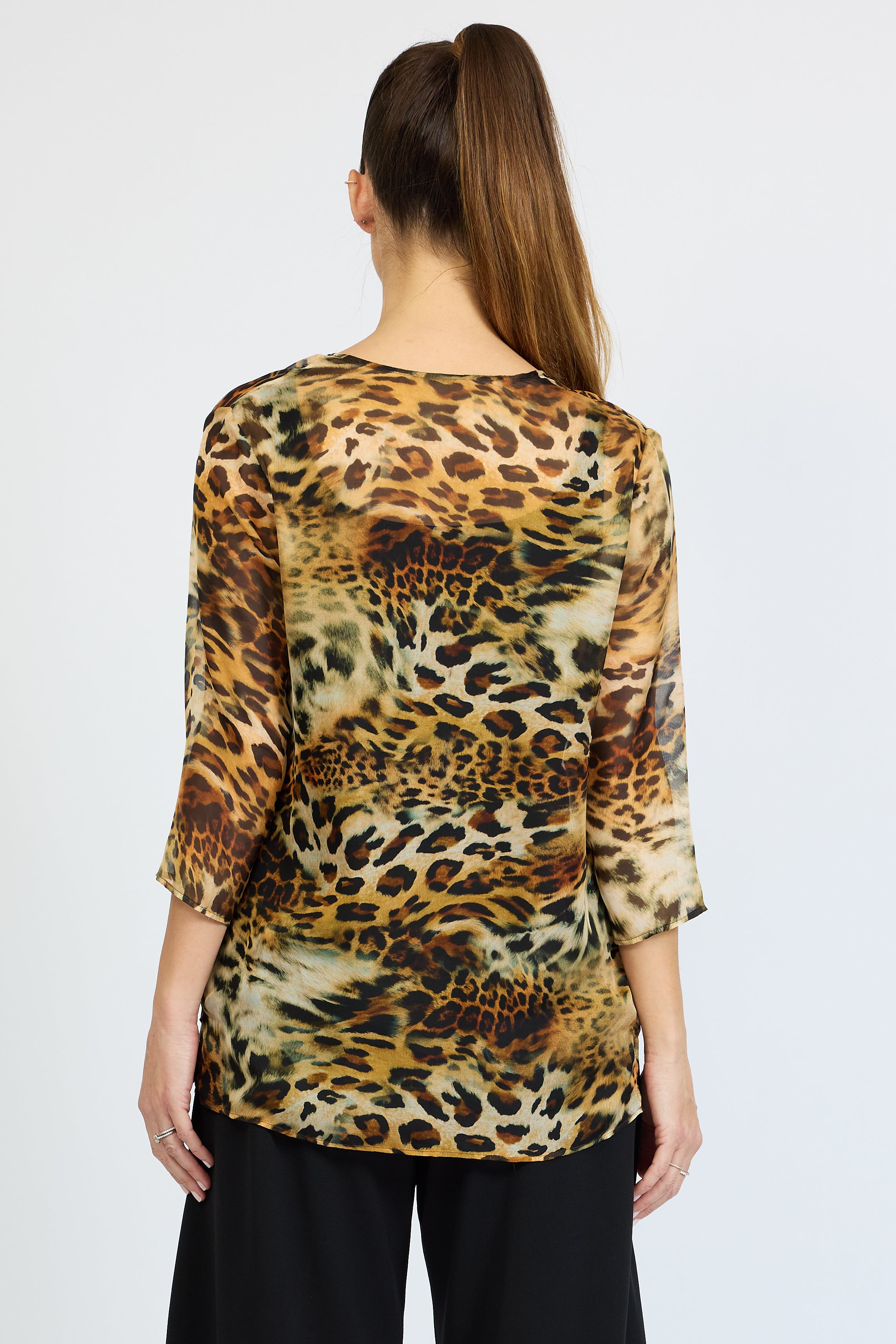 Cheetah No Fuss Top