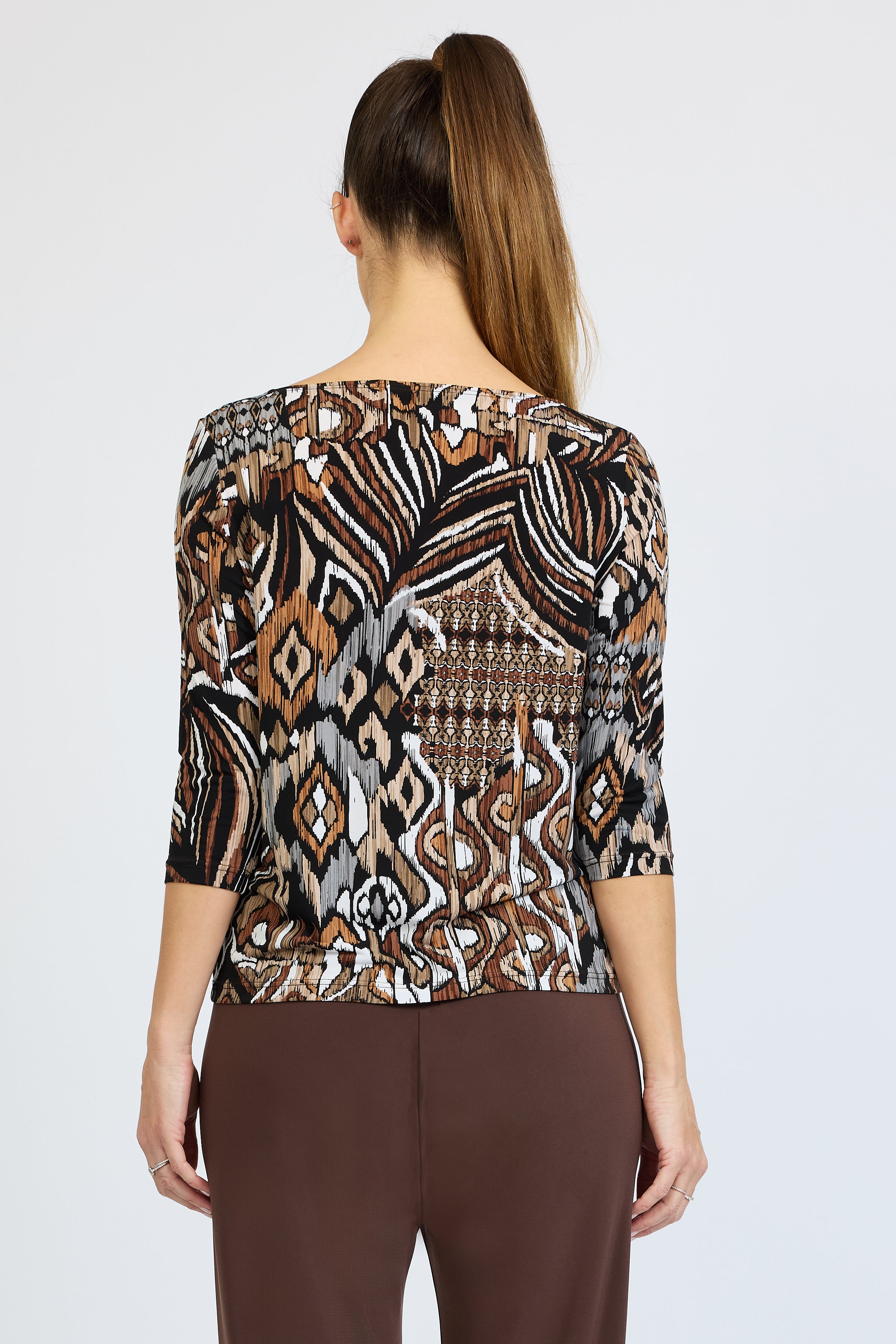 Kenya 3/4 Boat Neck Top