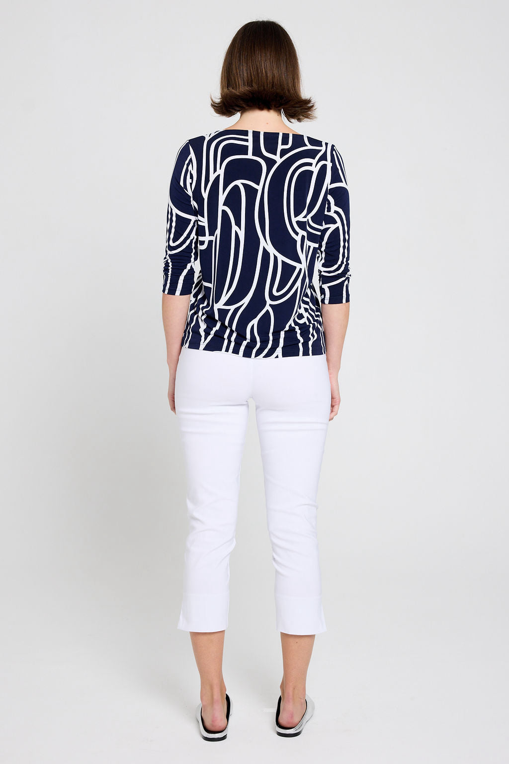 Scroll Boat Neck Top