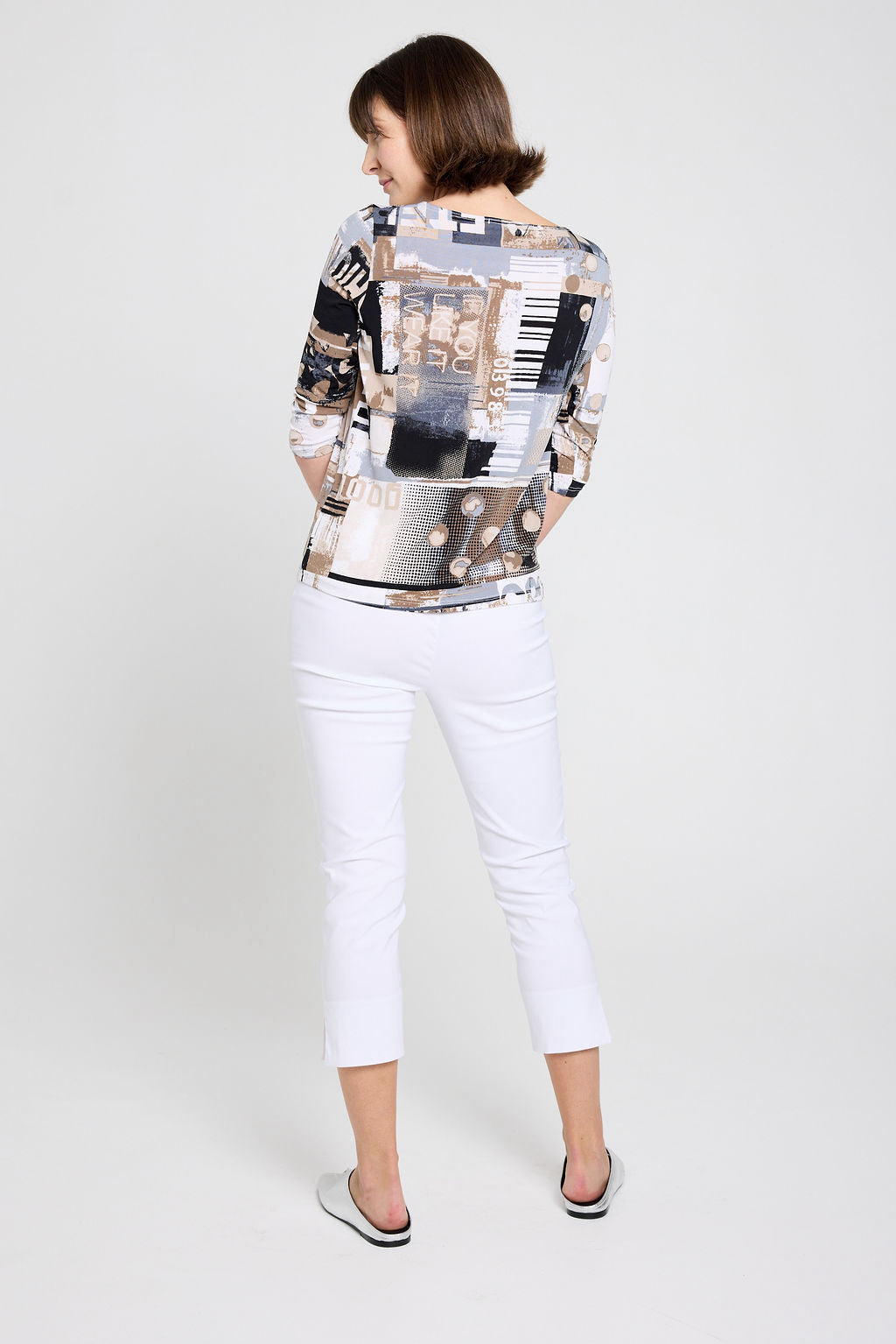 Vibe 3/4 Boat Neck Top