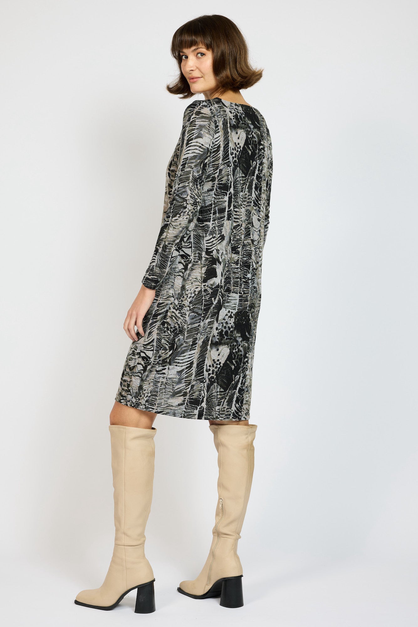 Shale L.S Boat Dress