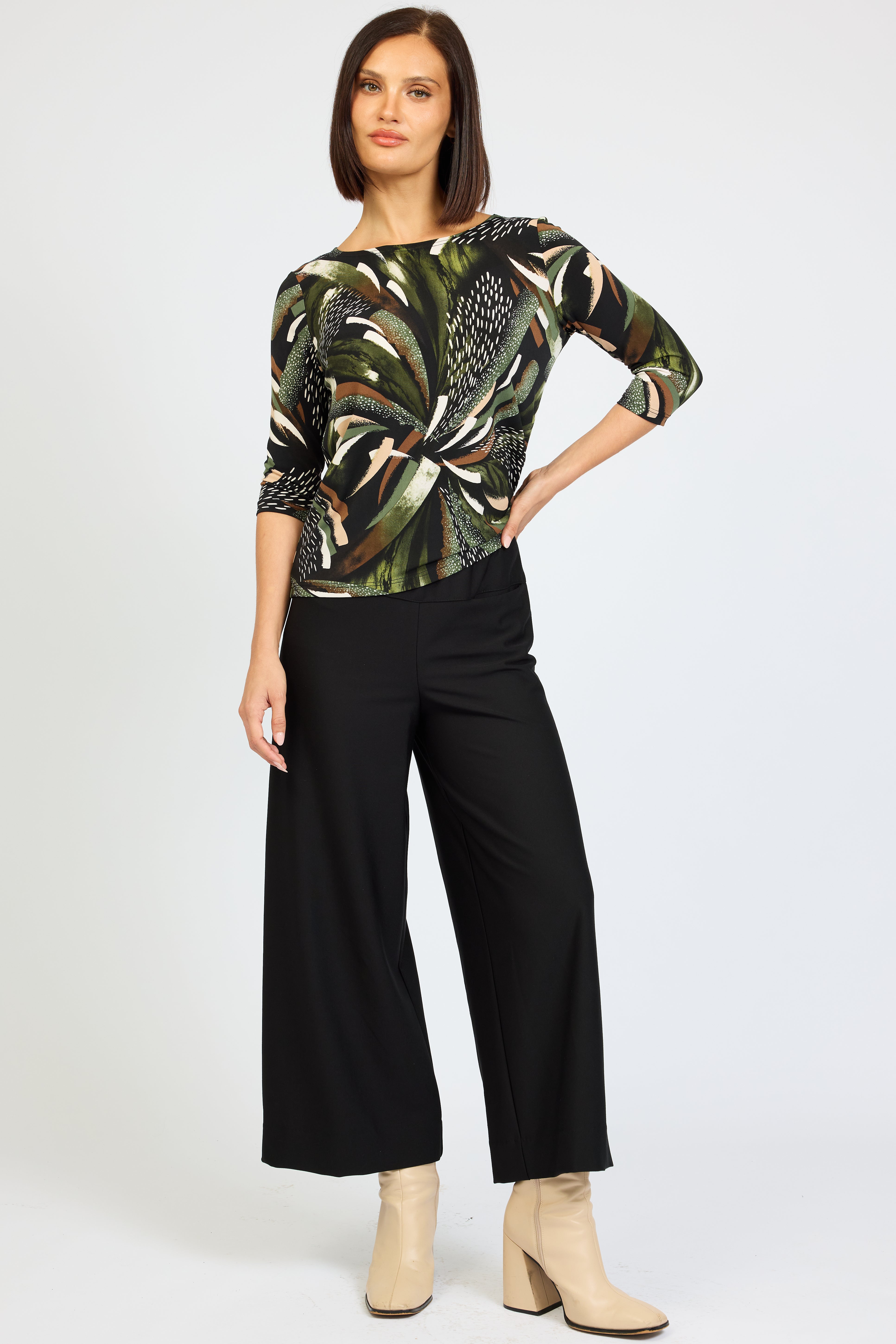 Wilow 3/4 Boat Neck Top