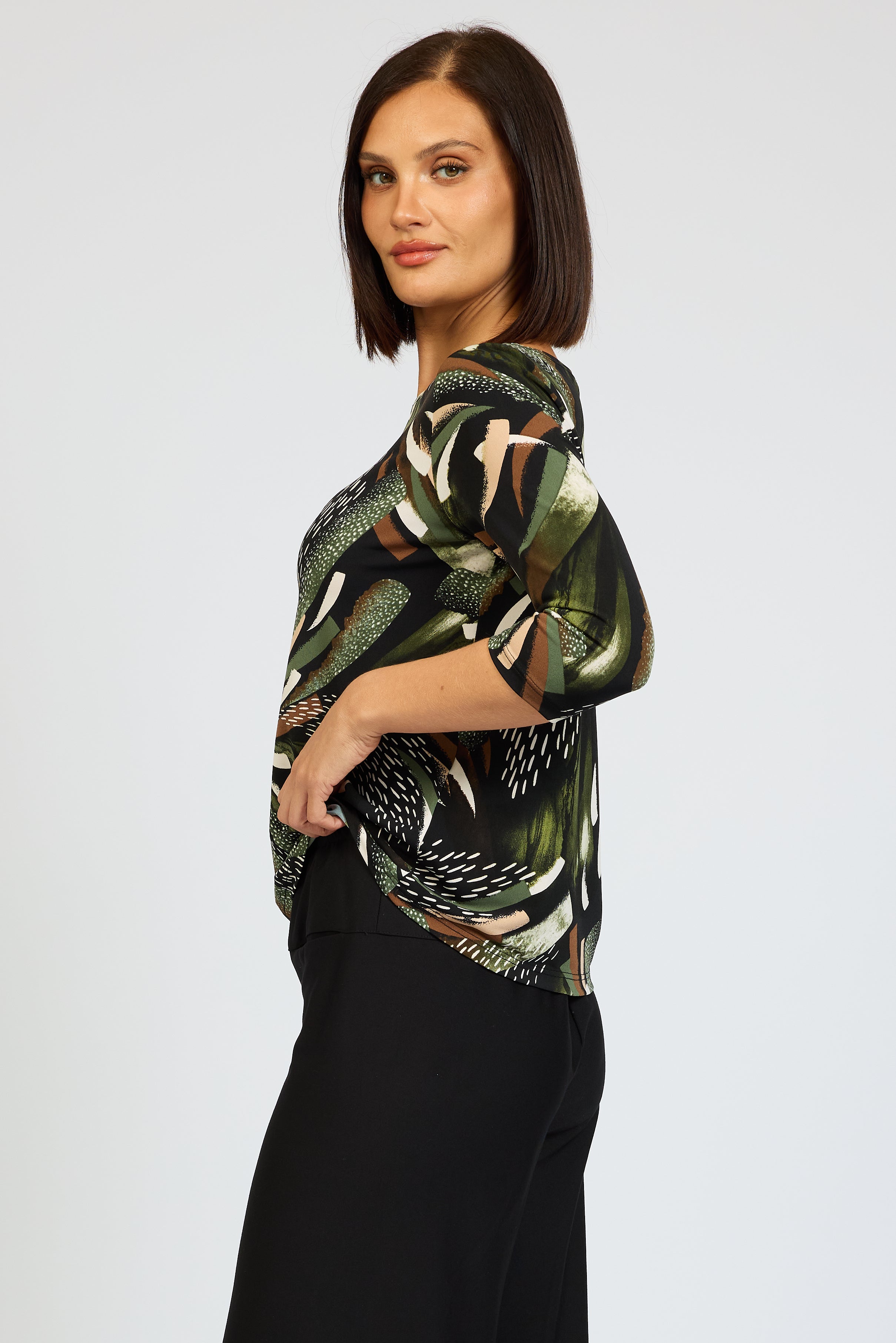 Wilow 3/4 Boat Neck Top
