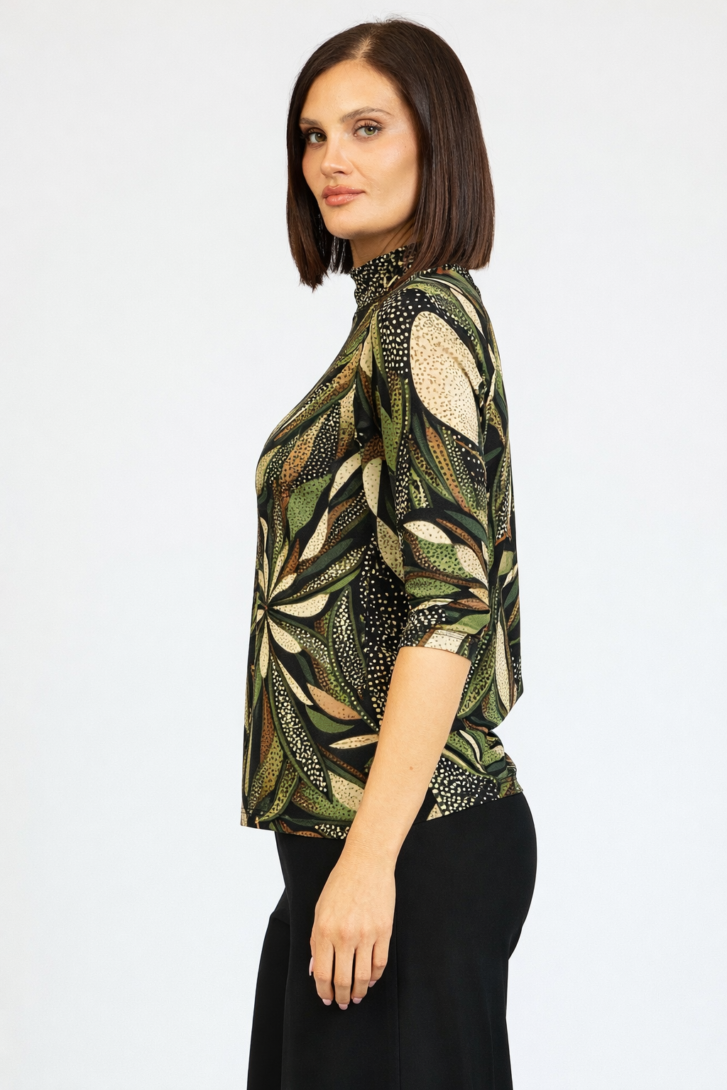 Willow 3/4 Sl Polo Top