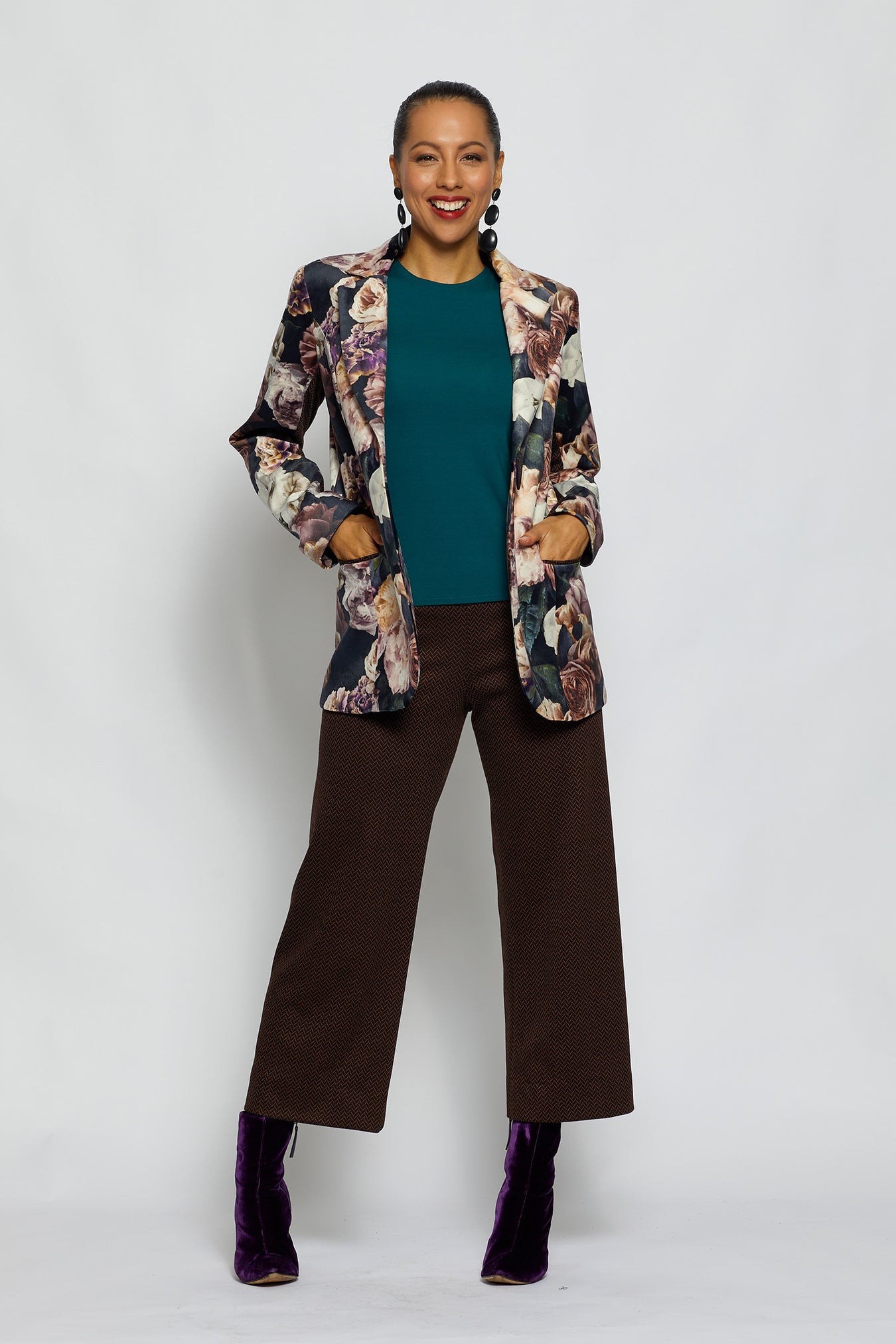 Womens Blazer: Botanic Jacket - A touch of personality in a classic cut