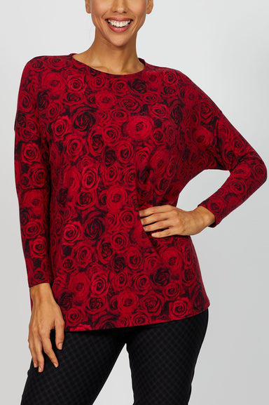 Rouge Slouch Top